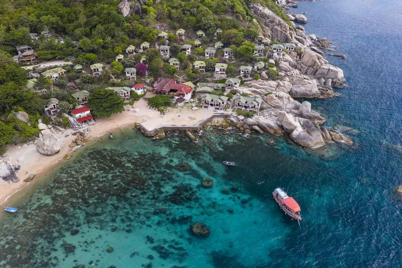 Tanote Bay, Koh Tao, Standort von Calypso Diving